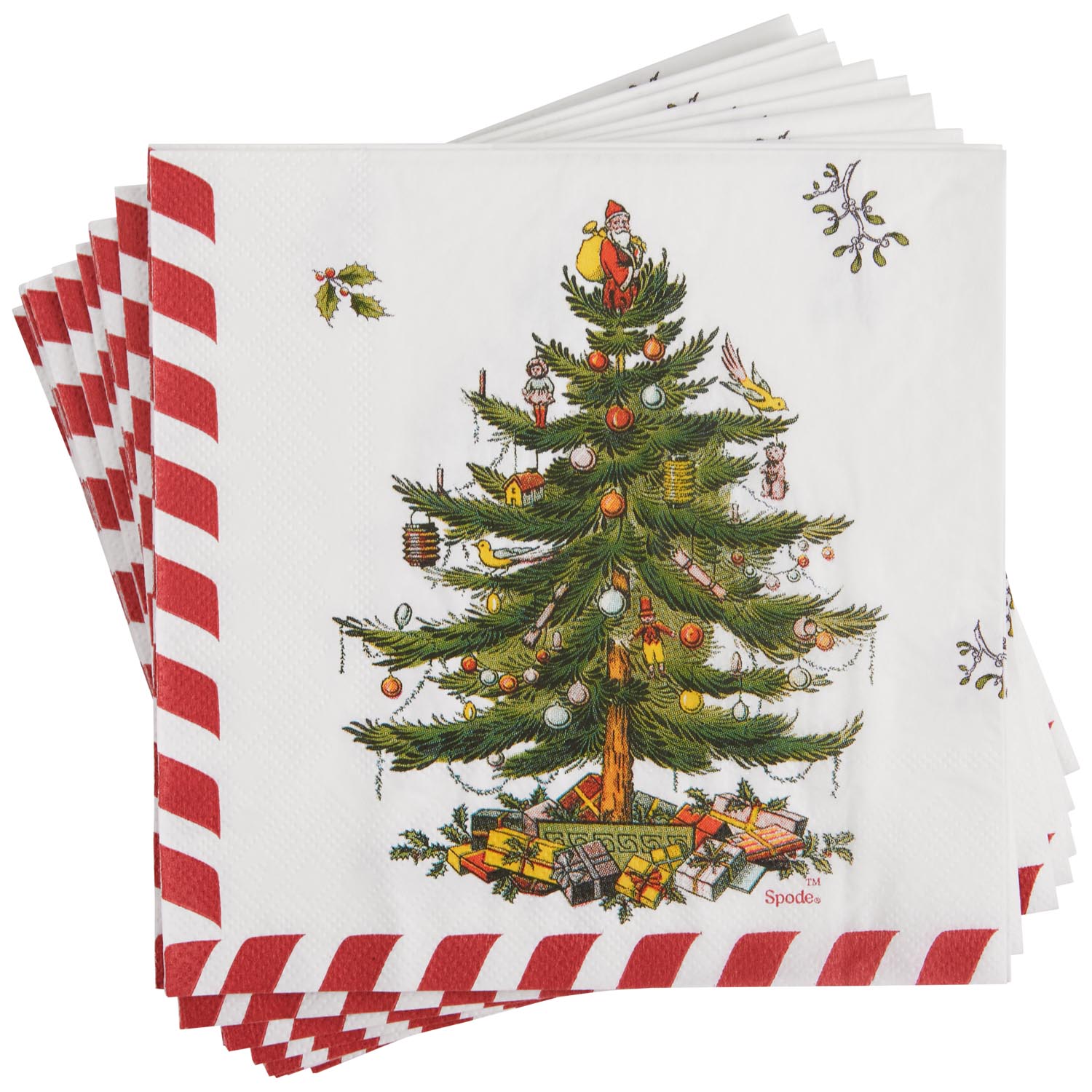 Candy Cane Luncheon Napkins image number null