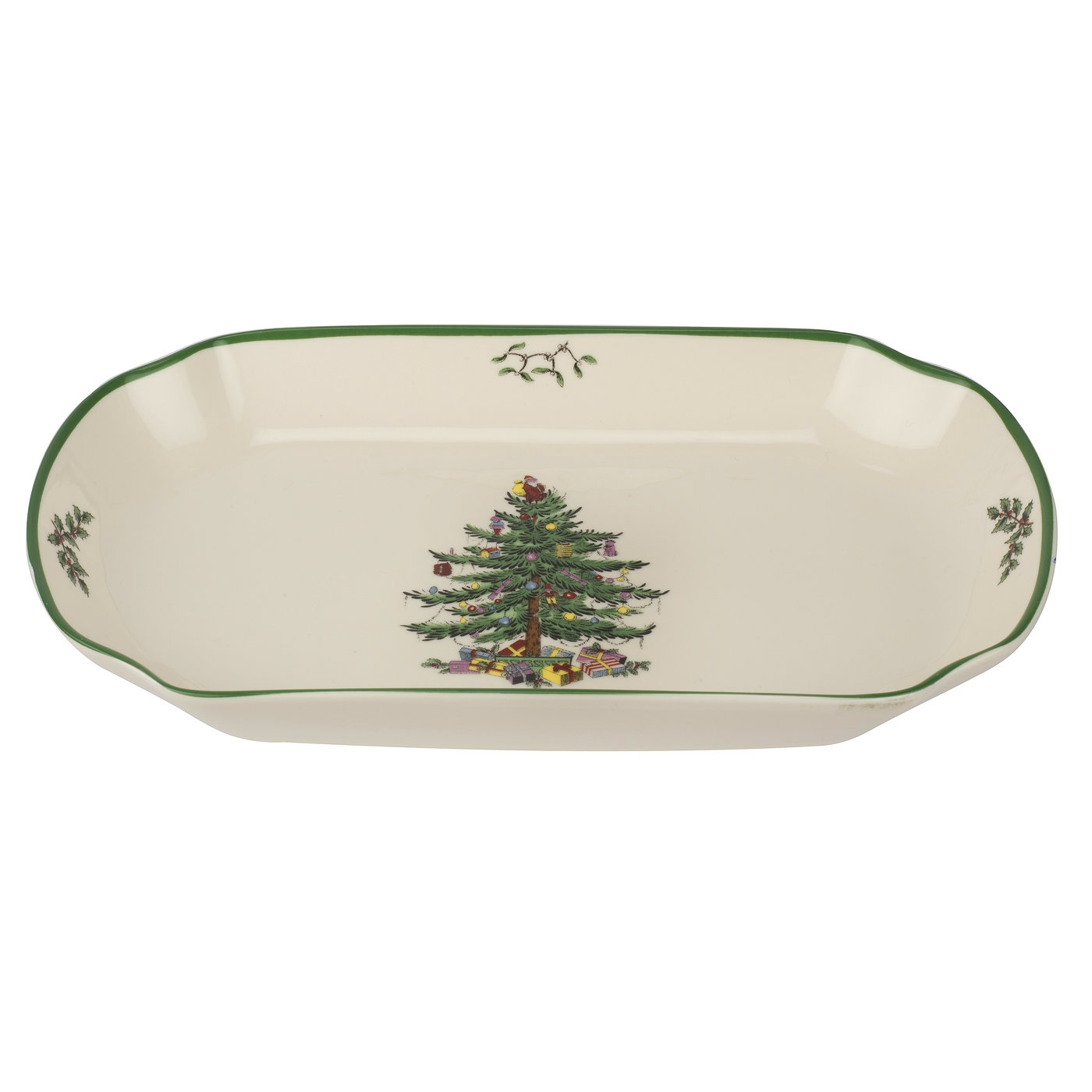 Christmas Tree Rectangular Serving Tray image number null