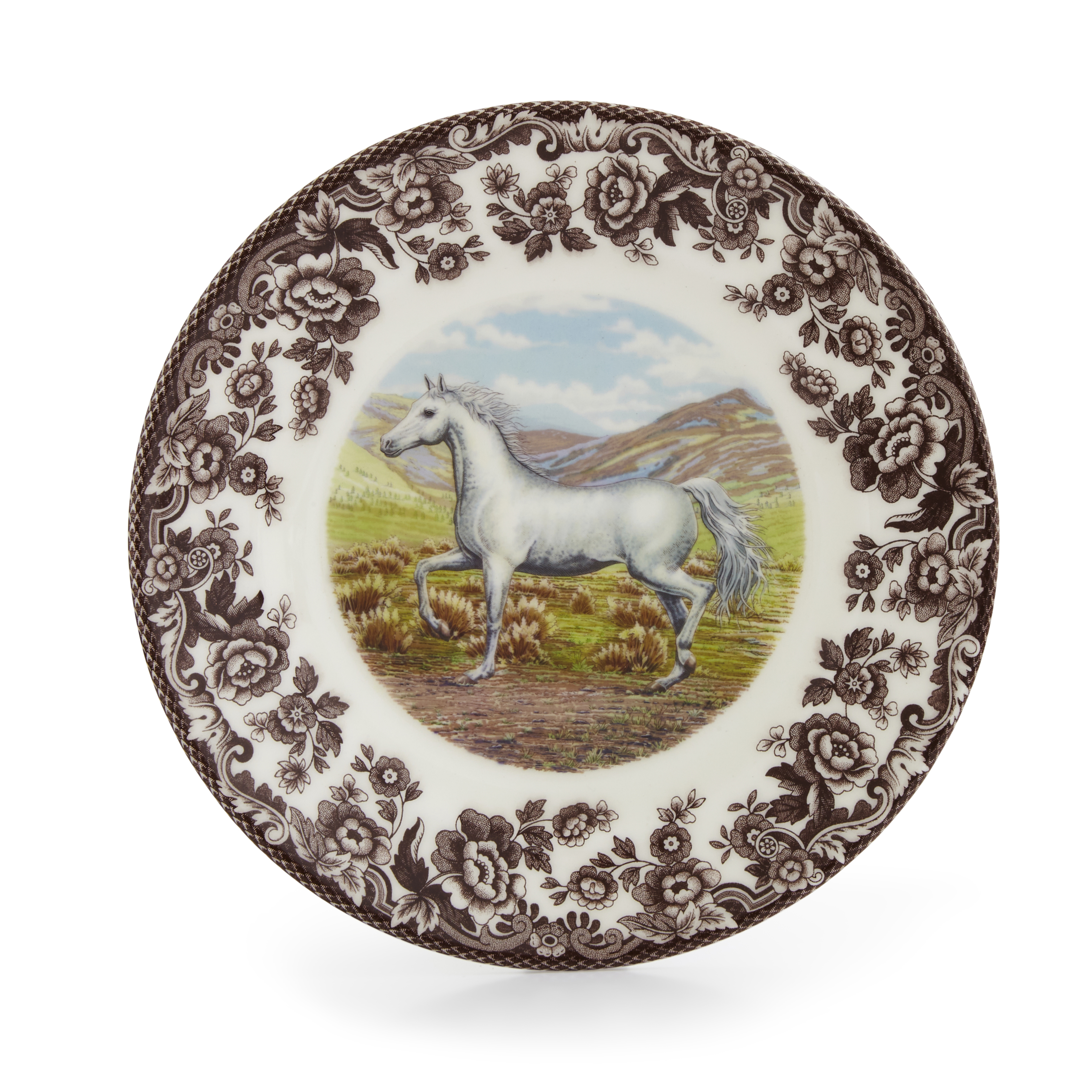 Woodland Salad Plate 8 Inch, Arabian Horse image number null