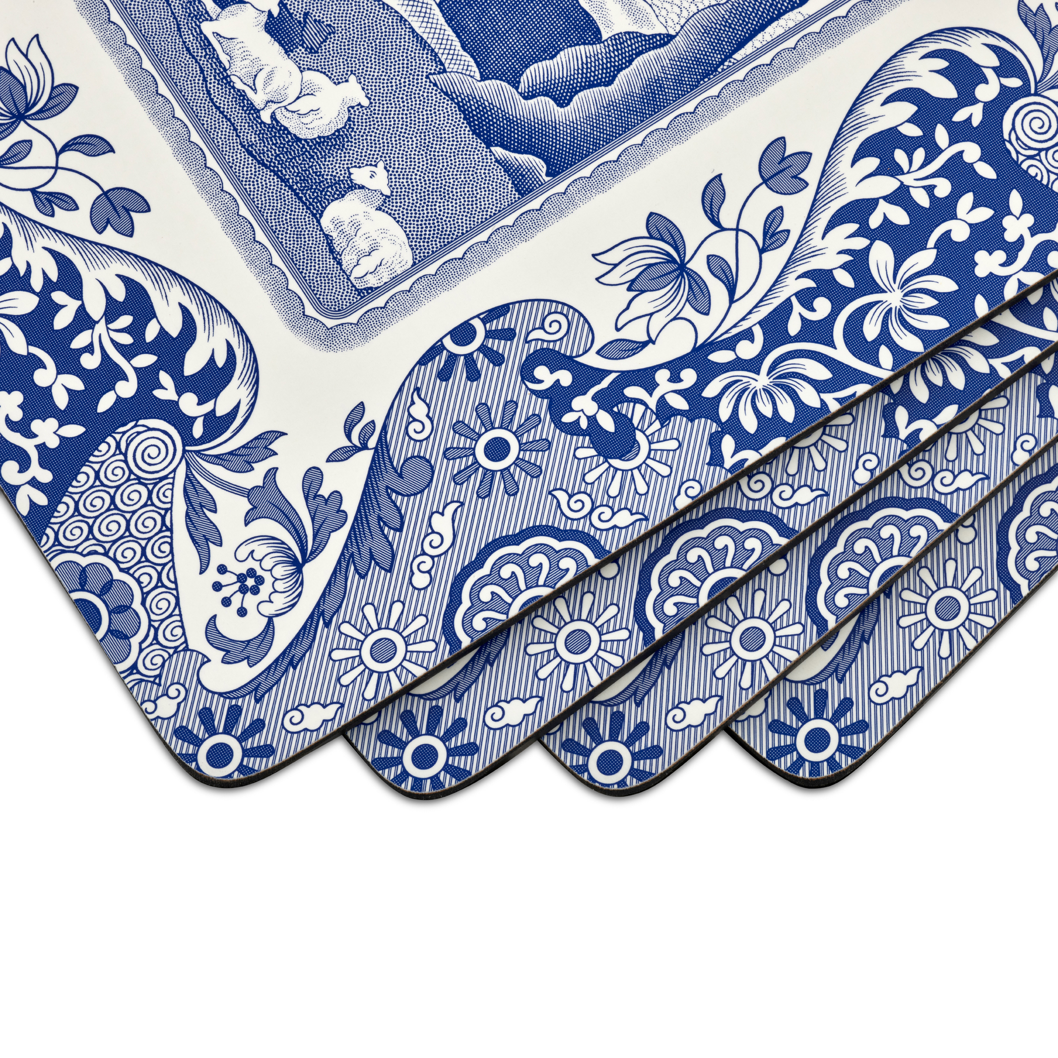Blue Italian Set of 4 Placemats image number null