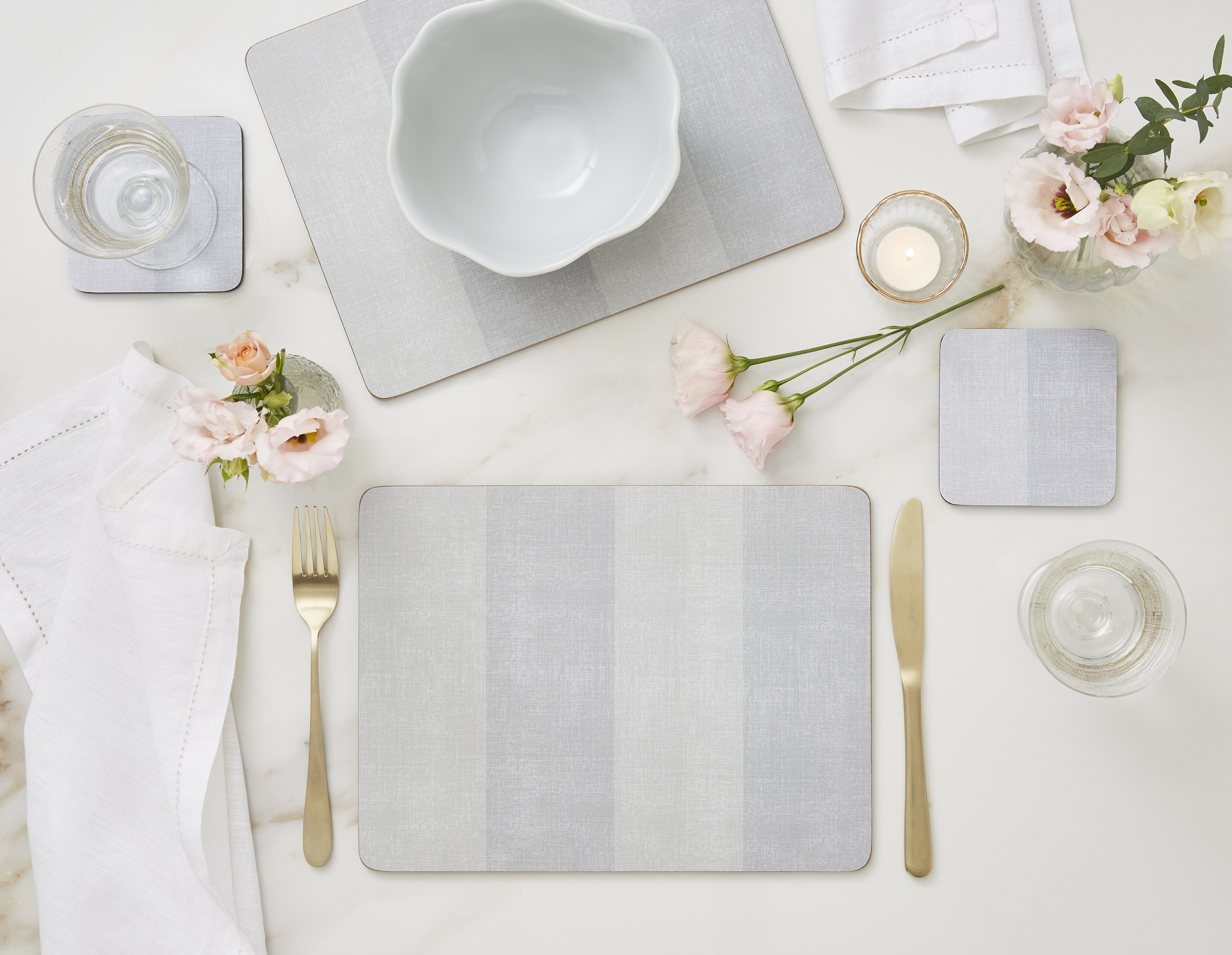 Go Neutral Set of 4 Large Placemats image number null