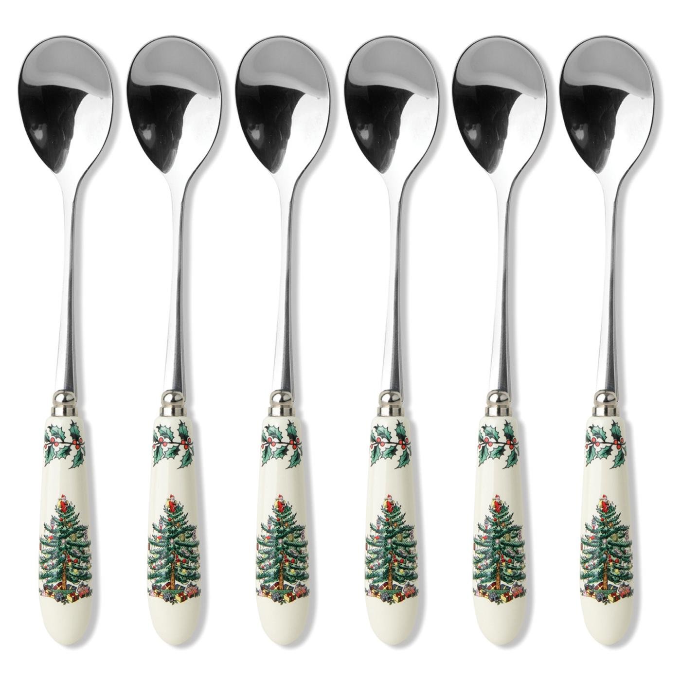Christmas Tree Set of 6 Tea Spoons image number null