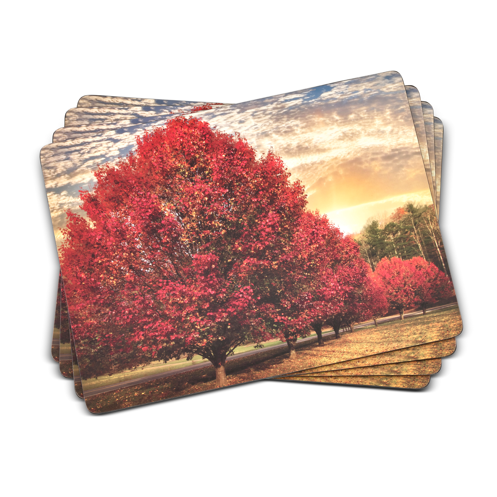 Crimson Trees Placemat Set of 4 image number null