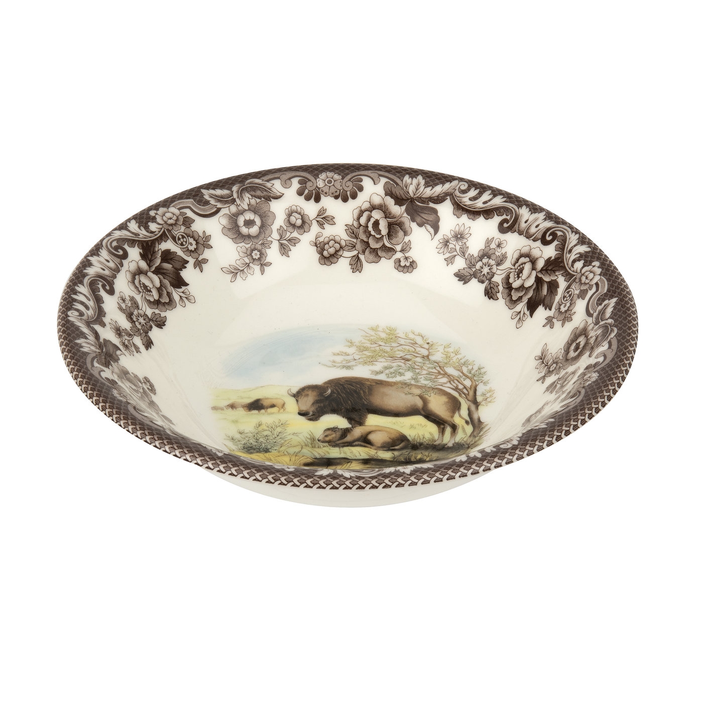 Woodland Ascot Cereal Bowl 8 Inch, Bison image number null