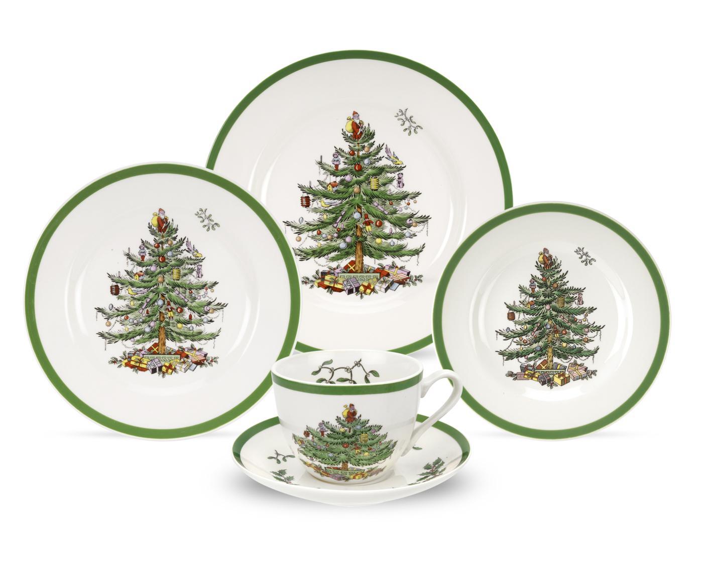 Christmas Tree 5 Piece Place Setting image number null