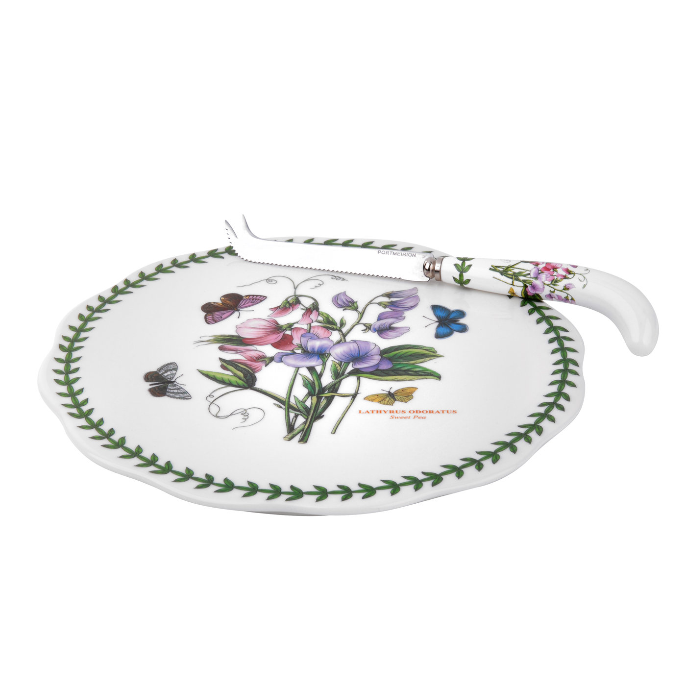 Botanic Garden Cheese Plate & Knife, Sweet Pea image number null