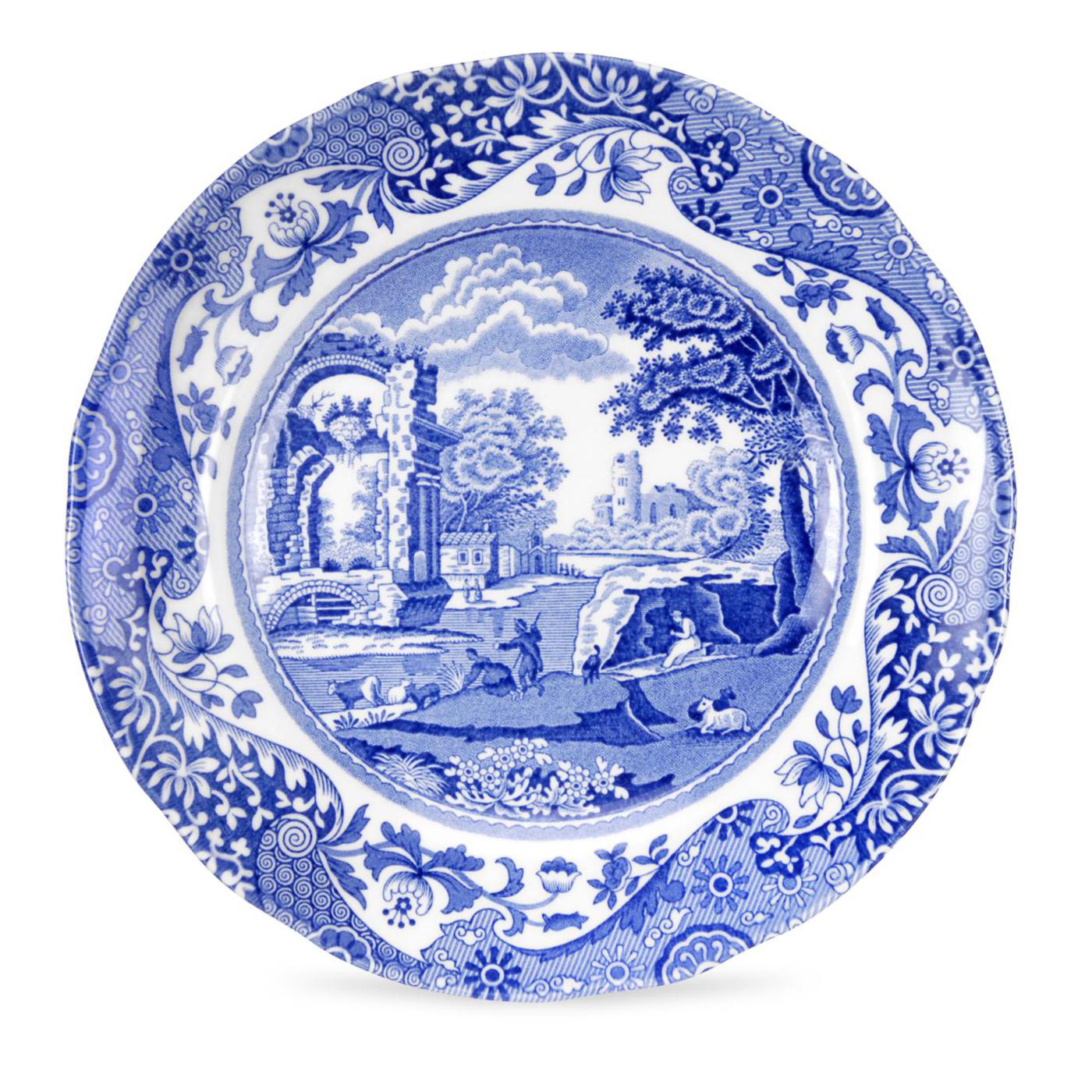 Blue Italian Set of 4 Tea Plates image number null