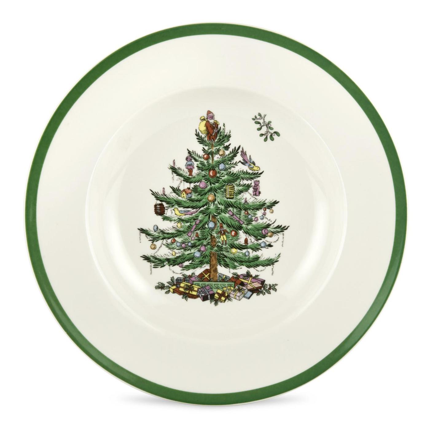 Christmas Tree Set of 4 Soup Plates image number null