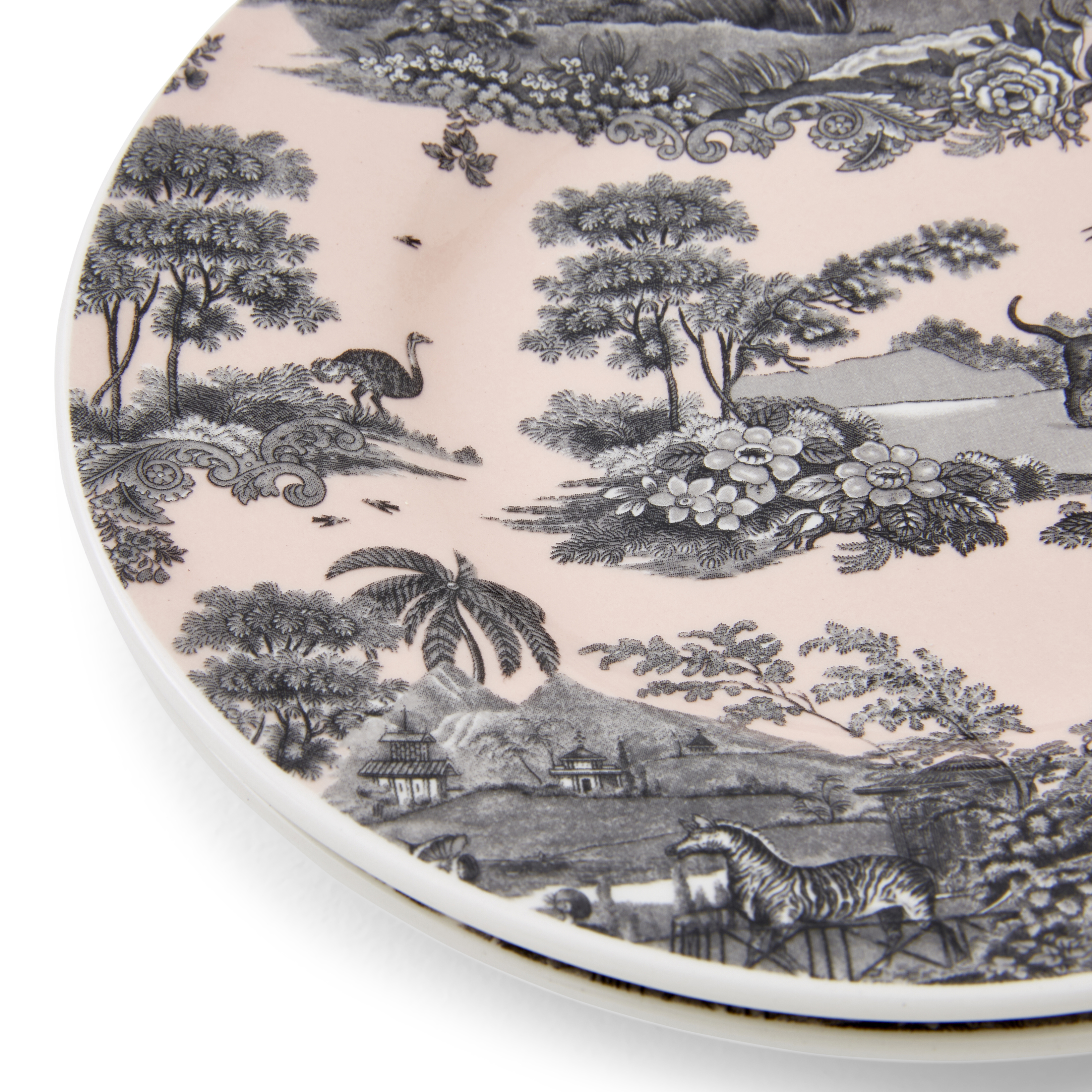 Zoological Gardens Set of 4 Tea Plates image number null