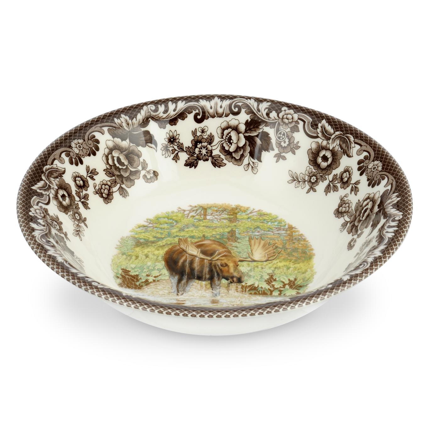 Woodland Ascot Cereal Bowl 8 Inch, Moose image number null
