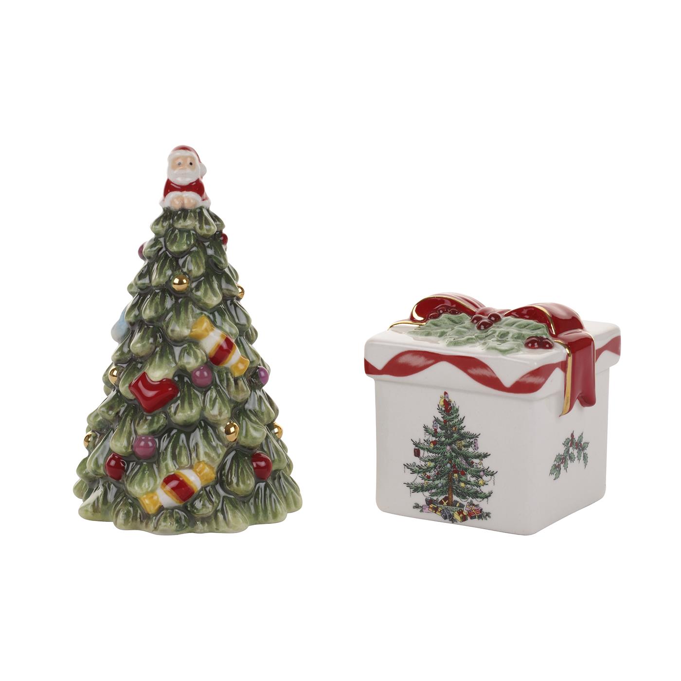 Christmas Tree Gift & Tree Salt & Pepper Set image number null
