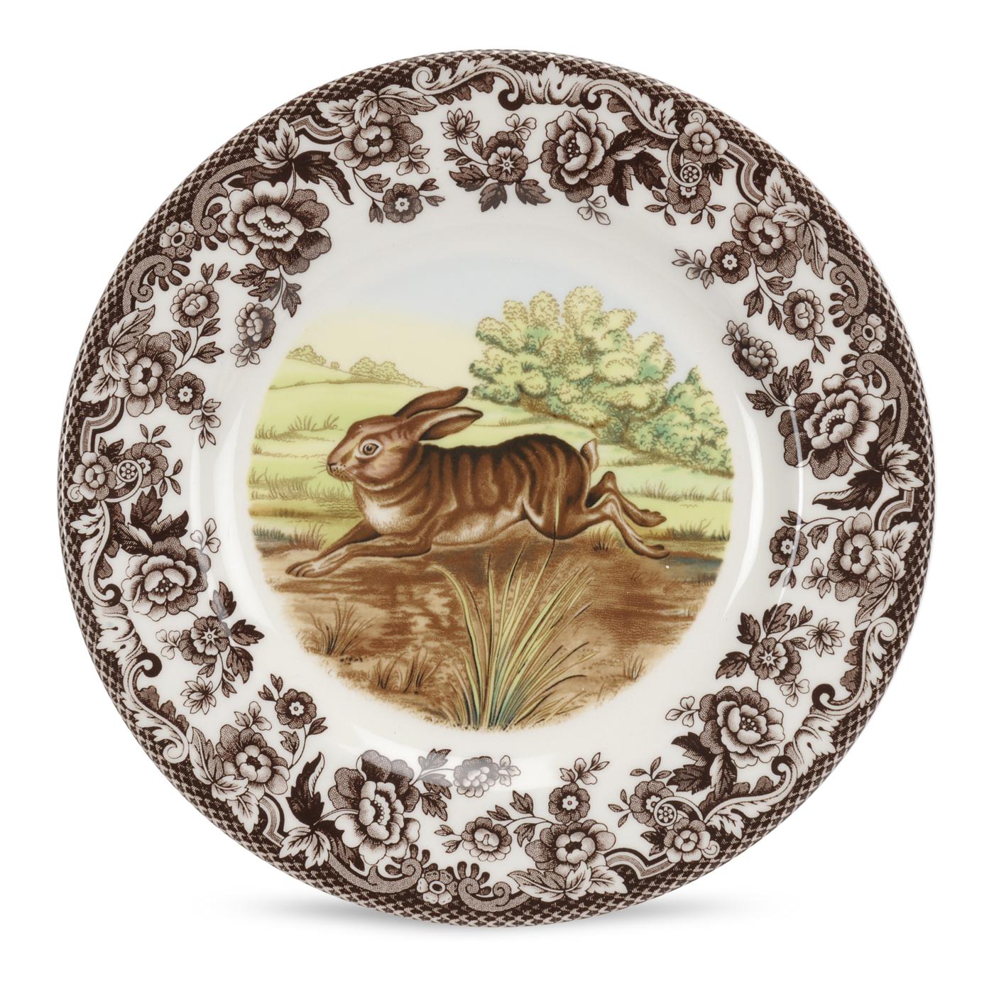Woodland Salad Plate 8 Inch, Rabbit image number null