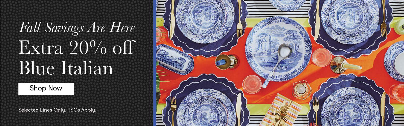 Extra 20% off Blue ialian