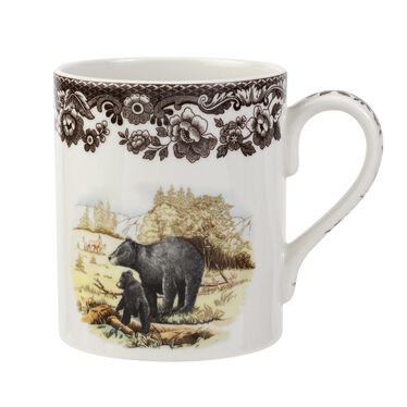 Woodland Mug 16 oz, Black Bear