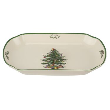 Christmas Tree Rectangular Serving Tray