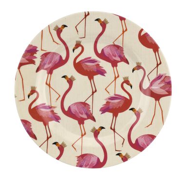 Sara Miller London Flamingo Melamine Side Plate Set of 4
