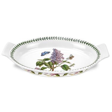 Botanic Garden Oval Gratin Dish, Lilac