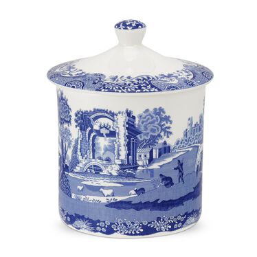 Blue Italian Storage Jar