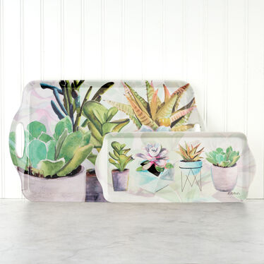 Succulents Large Handled Tray