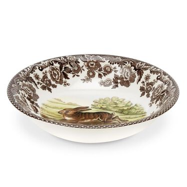 Woodland Rabbit Motif Small Cereal Bowl