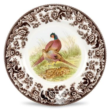 Woodland Pheasant Motif Side Plate, 8 Inch