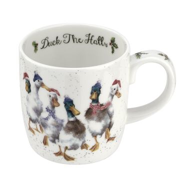Wrendale Designs Duck The Halls 14 fl.oz. Mug, Duck