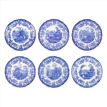 Blue Room Zoological Plates Set of 6 Blue Room Zoological Plates Set of 6