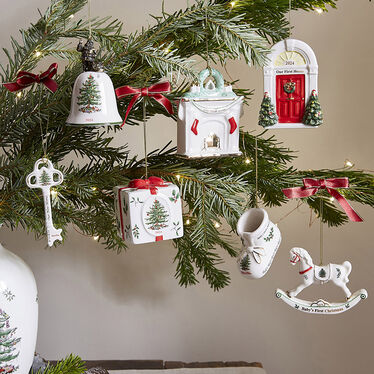 Christmas Tree Our New Home Key Ornament