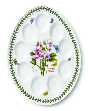 Botanic Garden Devilled Egg Plate, Sweet Pea