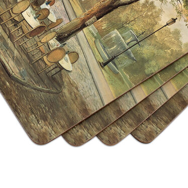Parisian Scenes Set of 4 Large Placemats
