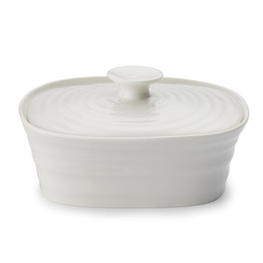 Sophie Conran Covered Butter Dish, White