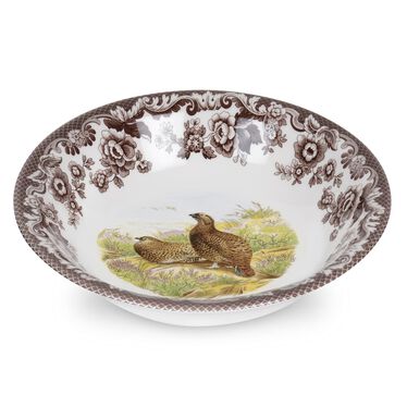 Woodland Ascot Cereal Bowl 8 Inch (Red Grouse)