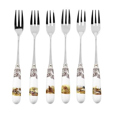 Woodland Set of 6 Pastry Forks