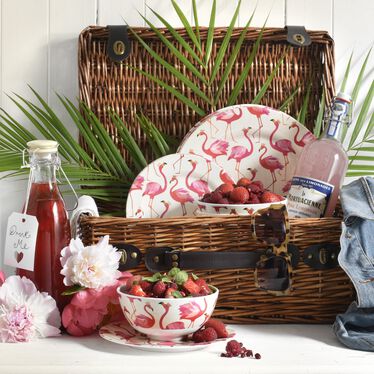 Sara Miller London Flamingo 12 Piece Melamine Set