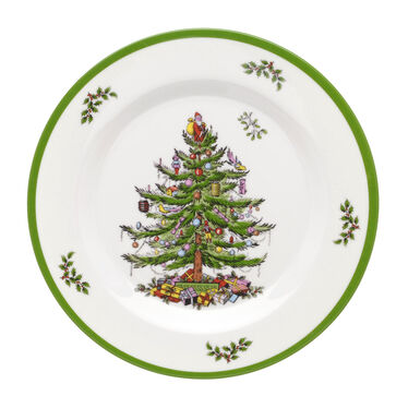 Christmas Tree Melamine Salad Plates Set of 4
