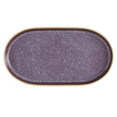 Minerals Medium Oval Platter, Amethyst Minerals Medium Oval Platter, Amethyst