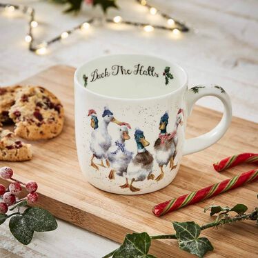 Wrendale Designs Duck The Halls 14 fl.oz. Mug, Duck
