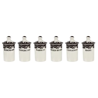 Delamere Spice Jars Set Of 6