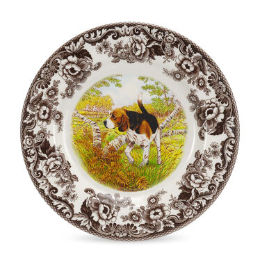 Woodland Beagle Salad Plate