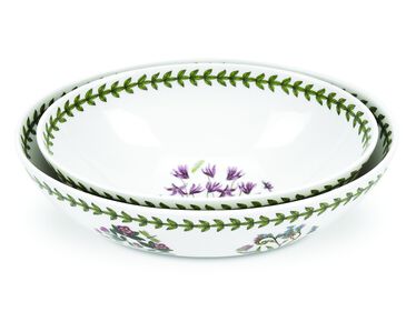 Botanic Garden Set of 2 Oval Nesting Bowls