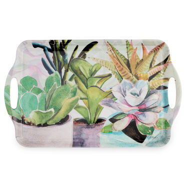 Succulents Large Handled Tray
