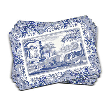 Blue Italian Set of 4 Placemats