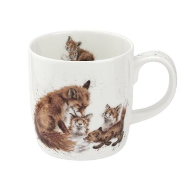 Wrendale Designs Bedtime Kisses 14 fl.oz. Mug, Foxes Wrendale Designs Bedtime Kisses 14 fl.oz. Mug, Foxes
