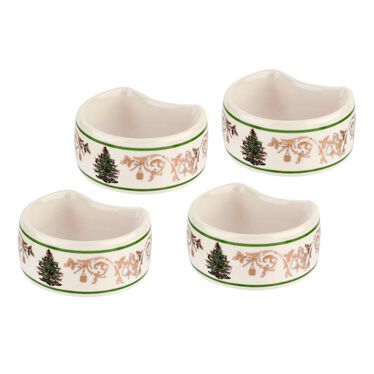Christmas Tree Gold Napkin Rings Set of 4 Christmas Tree Gold Napkin Rings Set of 4