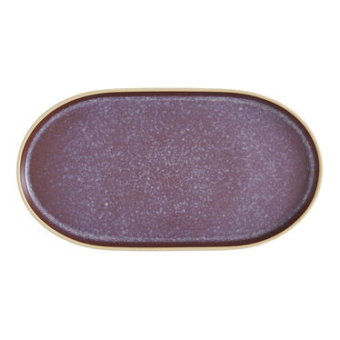 Minerals Large Oval Platter, Amethyst Minerals Large Oval Platter, Amethyst