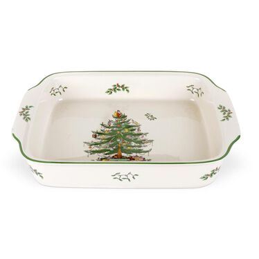 Christmas Tree Handled Serving Dish