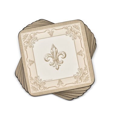 Fleur de Lys, Coasters Set of 6