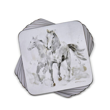 Spirited Horses Coasters Set of 6 Spirited Horses Coasters Set of 6