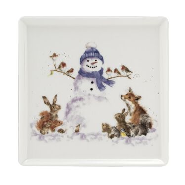 Wrendale Designs Snowman Square Plate