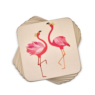 Sara Miller London The Flamingo Coasters Set of 6
